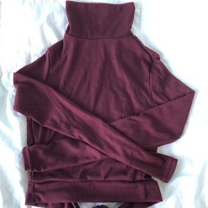 PrettyLittleThing Maroon Crop Top